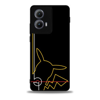 Pikachu pokemon line Motorola Moto Edge 5G 2024/ Moto Edge 5G 2025 Case