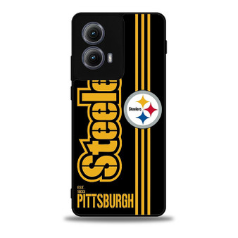 Pittsburgh Steelers Stripe Motorola Moto Edge 5G 2024/ Moto Edge 5G 2025 Case