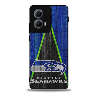 Seattle Seahawks Wood Art Motorola Moto Edge 5G 2024/ Moto Edge 5G 2025 Case