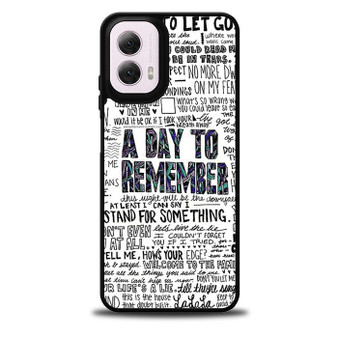 A day to remember Lyrics Motorola Moto G 5G 2024/ Moto G 5G 2025 Case