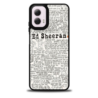 Ed Sheeran All Lyrics Motorola Moto G 5G 2024/ Moto G 5G 2025 Case