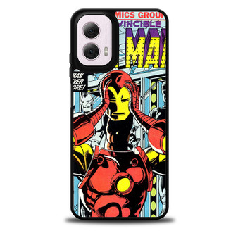 Iron Man Marvel Comic Cover Motorola Moto G 5G 2024/ Moto G 5G 2025 Case