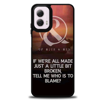 Of Mice & Men Lyrics 9 Motorola Moto G 5G 2024/ Moto G 5G 2025 Case