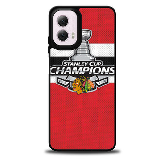 Chicago Blackhawks Stanley Cup Champion Motorola Moto G 5G 2024/ Moto G 5G 2025 Case