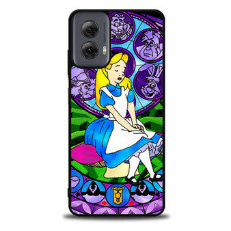 alice stained glass Motorola Moto G Power 5G 2024/ Moto G Power 5G 2025 Case