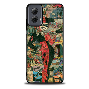 Harley  Quinn Comic Pattern Motorola Moto G Power 5G 2024/ Moto G Power 5G 2025 Case