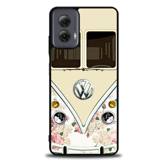 pink floral vw retro bus Motorola Moto G Power 5G 2024/ Moto G Power 5G 2025 Case
