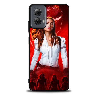 Black widow white suit Motorola Moto G Power 5G 2024/ Moto G Power 5G 2025 Case