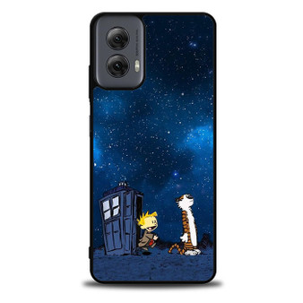 Calvin and Hobbes Doctore Who Motorola Moto G Power 5G 2024/ Moto G Power 5G 2025 Case