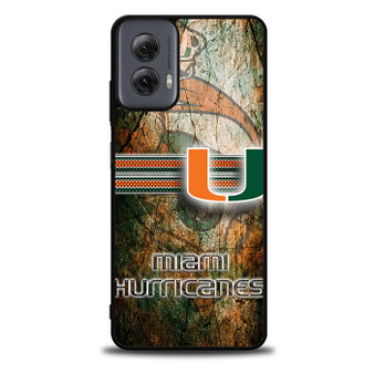 Miami Hurricanes 1 Motorola Moto G Power 5G 2024/ Moto G Power 5G 2025 Case