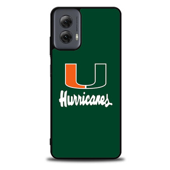 Miami Hurricanes Logo Motorola Moto G Power 5G 2024/ Moto G Power 5G 2025 Case