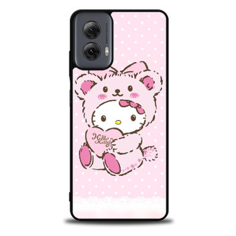 Pink Cute Hello Kitty Bear Motorola Moto G Power 5G 2024/ Moto G Power 5G 2025 Case
