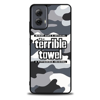 The Terrible Towel Pittsburgh Steelers in Camo Motorola Moto G Power 5G 2024/ Moto G Power 5G 2025 Case