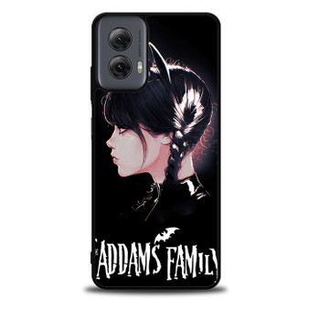 Wednesday The Addams Familly Cat Costume Motorola Moto G Power 5G 2024/ Moto G Power 5G 2025 Case