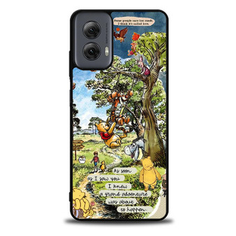 Winnie the pooh and friends quote Motorola Moto G Power 5G 2024/ Moto G Power 5G 2025 Case