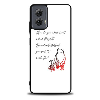 Winnie the pooh love quote Motorola Moto G Power 5G 2024/ Moto G Power 5G 2025 Case