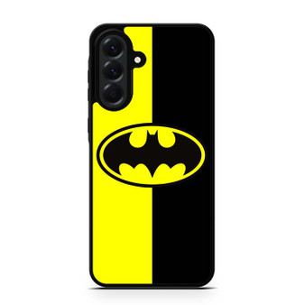 Batman Old Logo With Black & Yellow Background Samsung Galaxy A56 Case