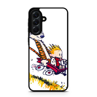 Calvin and Hobbes Riding Imagination Car Samsung Galaxy A56 Case