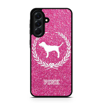 Glitter Pink Dog Logo Samsung Galaxy A56 Case