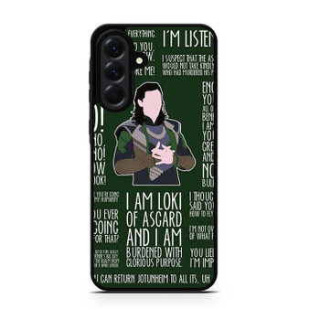 Loki Quotes Samsung Galaxy A56 Case