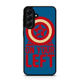 On your left captain america 2 Samsung Galaxy A56 Case
