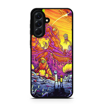 Rick and Morty Fighting Alien Samsung Galaxy A56 Case
