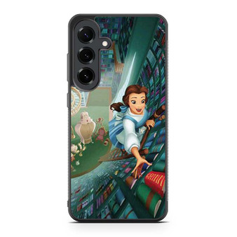 Belle as Beauty and the Beast in Library Samsung Galaxy S25 FE Case