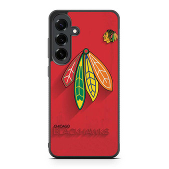 chicago blackhawks logo poster Samsung Galaxy S25 FE Case