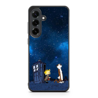 Calvin and Hobbes Doctore Who Samsung Galaxy S25 FE Case
