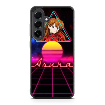 Evangelion Asuka Retrowave Samsung Galaxy S25 FE Case