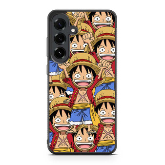 One Piece Monkey D Luffy Collage Samsung Galaxy S25 FE Case