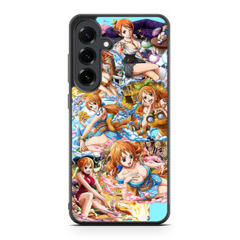 One Piece Nami Collage Samsung Galaxy S25 FE Case