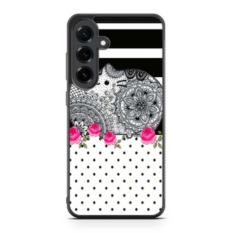 Pusheen Mandala Samsung Galaxy S25 FE Case