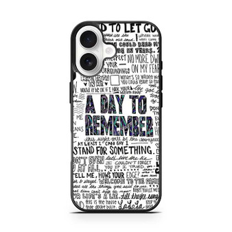 A day to remember Lyrics iPhone 17 Case