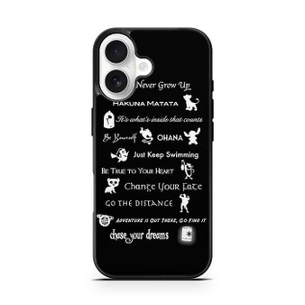 All Disney QUOTES iPhone 17 Case