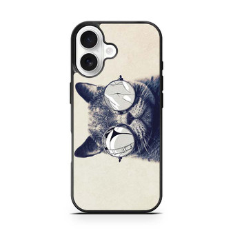 cat hipster iPhone 17 Case