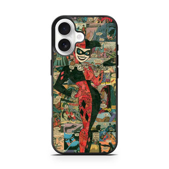 Harley Quinn Comic Pattern iPhone 17 Case