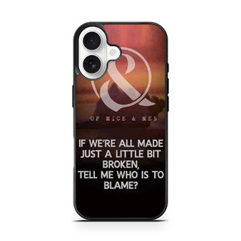 Of Mice & Men Lyrics 3 iPhone 17 Case