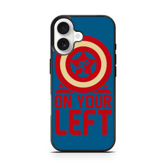 On your left captain america 2 iPhone 17 Case