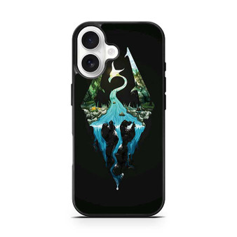 Skyrim Logo in Nature iPhone 17 Case