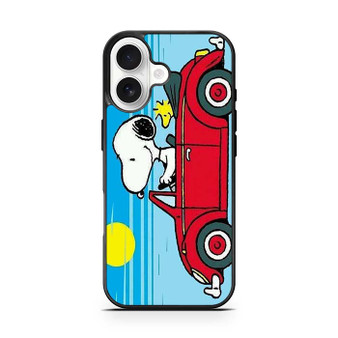 Snoopy in Car iPhone 17 Case