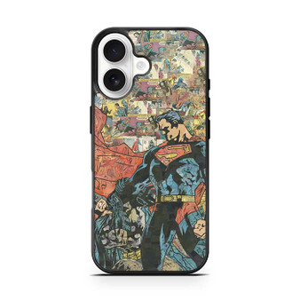 Superman VS Batman Comic Pattern iPhone 17 Case