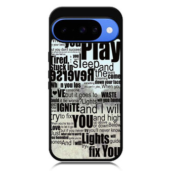 Coldplay Lyrics Fix You Google Pixel 10 Case