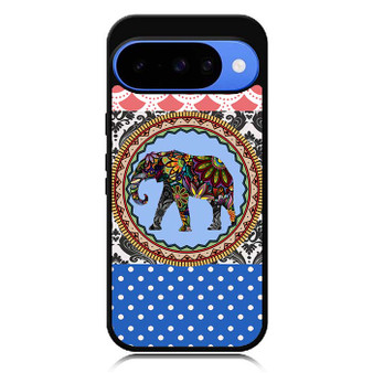 elephant aztec floral art Google Pixel 10 Case