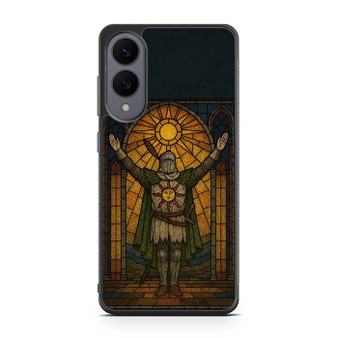 Dark Souls Solaire of Astora Stained Glass Samsung Galaxy S25 Edge Case