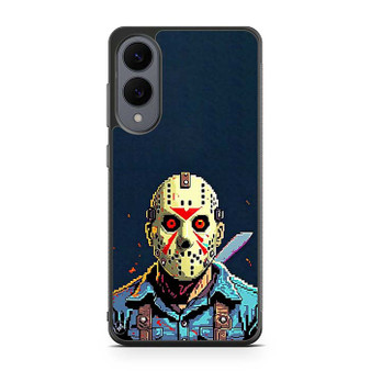 Friday the 13th Jason Voorhees Pixel Art Samsung Galaxy S25 Edge Case