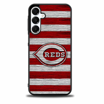 Cincinnati Reds Wooden Style Samsung Galaxy A16 5G Case