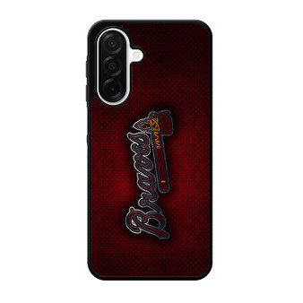 Atlanta Braves Red Metal Style Samsung Galaxy A26 5G Case