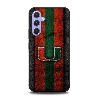 Miami Hurricanes  Asphalt Style Samsung Galaxy A54 5G Case