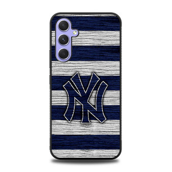 New York Yankees Wooden Style Samsung Galaxy A54 5G Case
